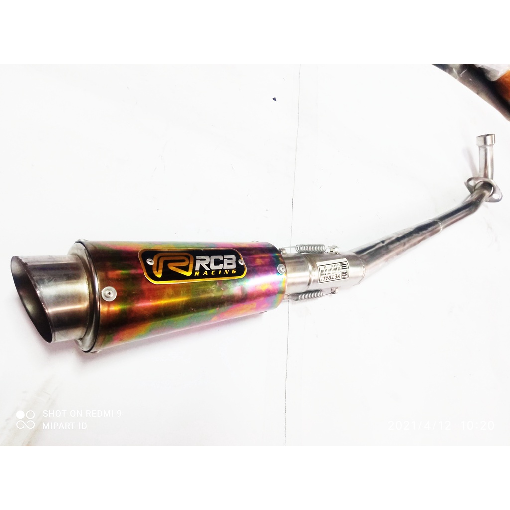 knalpot racing rcb  motor bebek