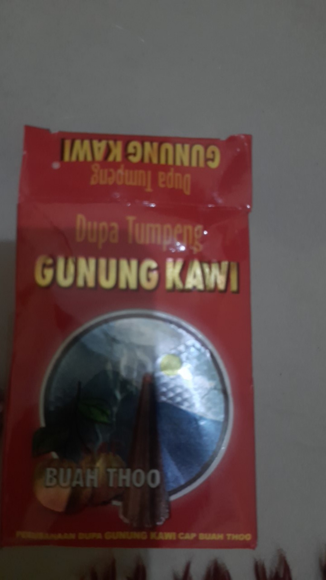 Dupa Tumpeng Kerucut Gunung Kawi Cap Buah Thoo