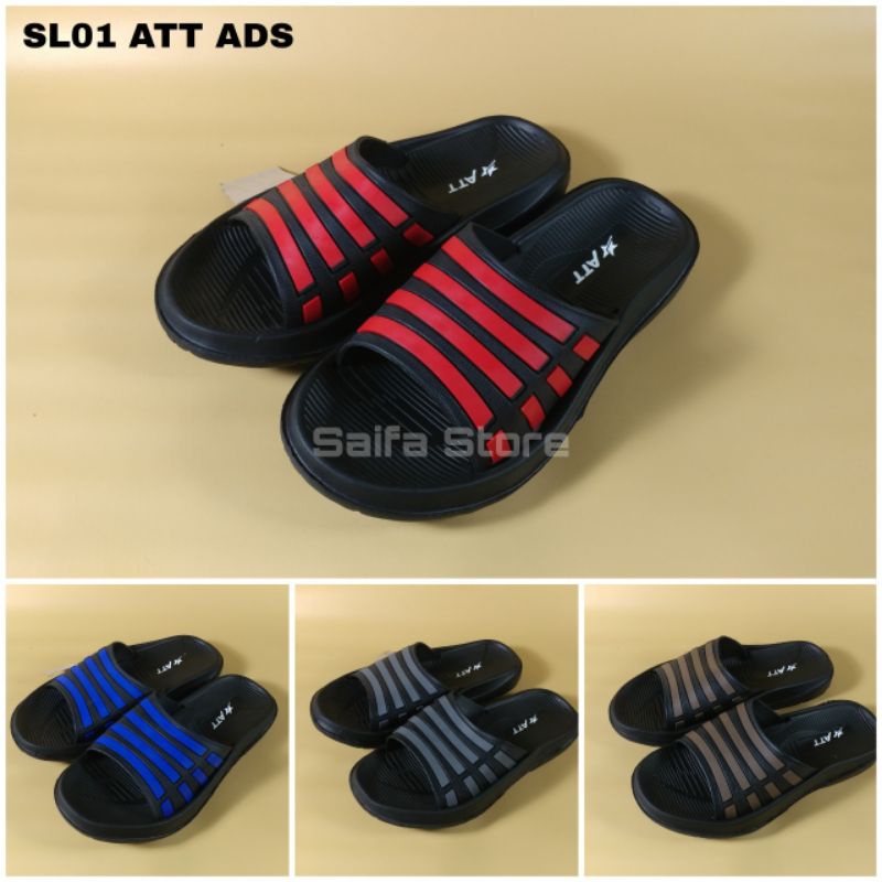 Sandal Slop Original ATT ADS Sandal Slop Murah Sandal Selop Pria Sandal Karet Sandal Casual