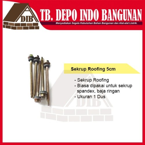 SEKRUP ROOFING 5CM RUPING RUMPING PER BUAH