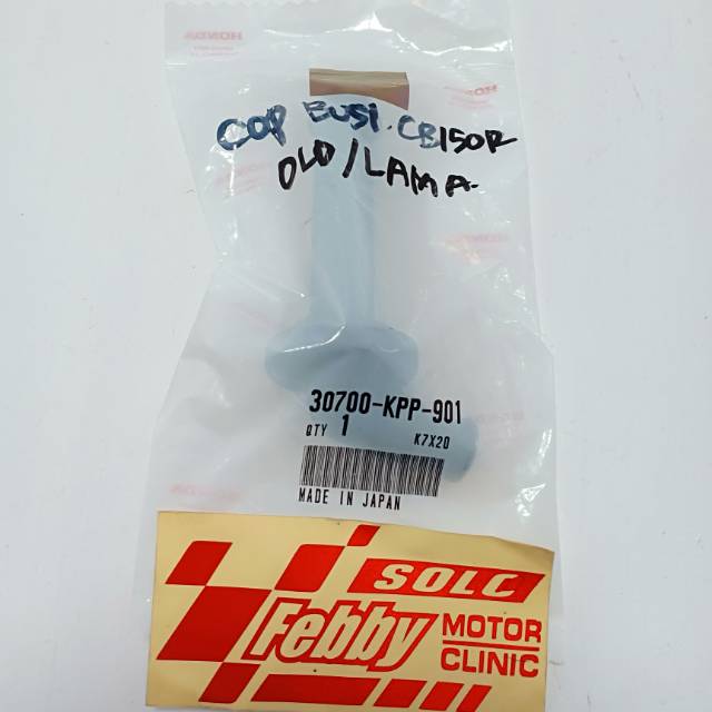 COP BUSI-KEPALA BUSI-CANGKLONG BUSI HONDA CB150R LAMA-OLD KODE 30700-KPP-901 ORIGINAL AHM