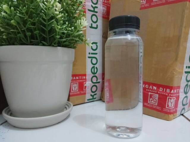 Botol Plastik 250 ml Botol Kale Murah - Botol Minuman. Tutup Wideneck [Grab/Gosend]