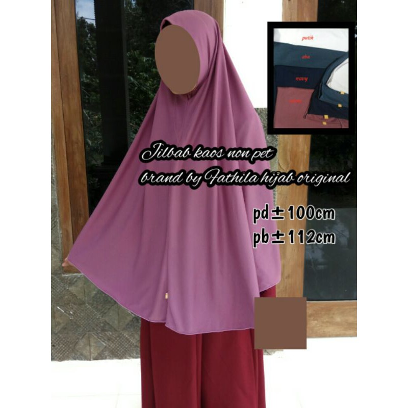 jilbab bergo kaos non pet jumbo