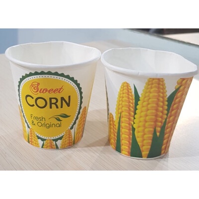 GELAS Kertas Paper cup 6,5 OZ POLOS Jagung JASUKE POP SWEET CORN Motif Kopi Hot Coffe Teh 6.5oz 6.5
