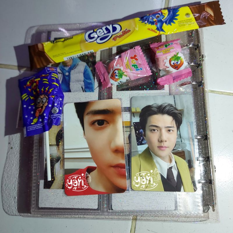 Photocard pc EXO sehun DFTF Sehun baekhyun ticket holder tihol Suho