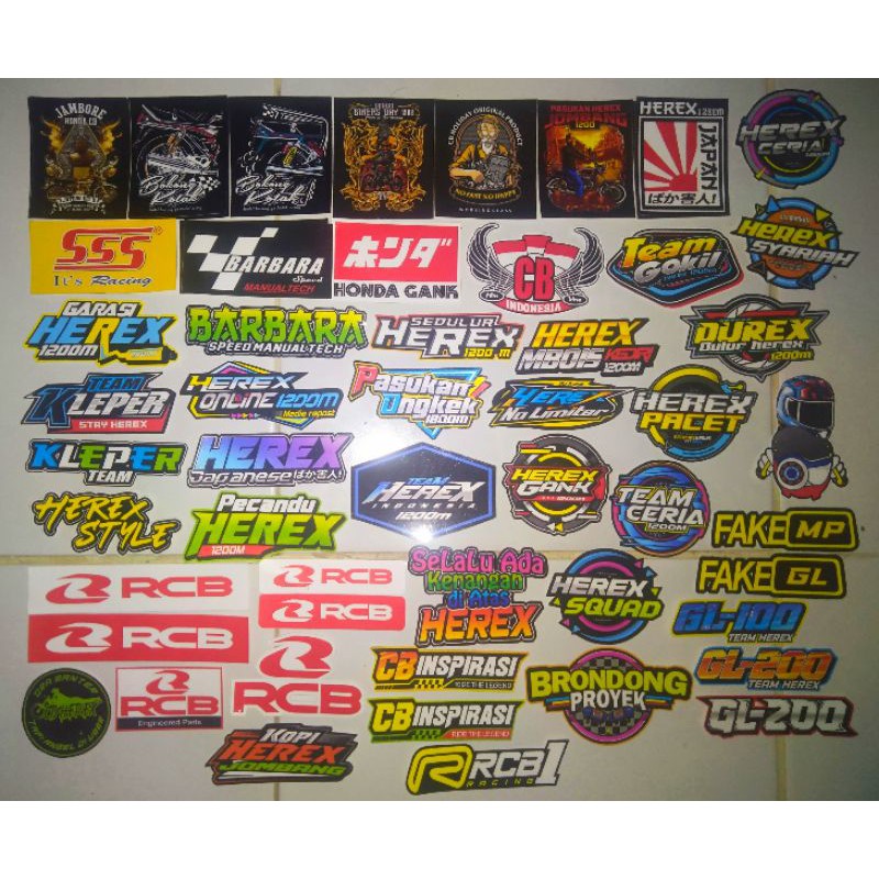 

STIKER HEREX PAKET HEMAT - isi 50pcs (pilihan Acak/Random)