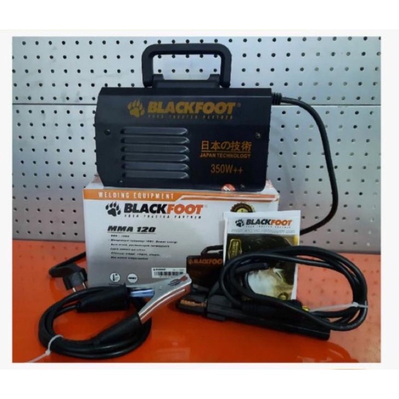 Blackfoot Mesin Travo Las Trafo Inverter 350 Watt IGBT MMA 120 A Hitam Termurah Berkualitas