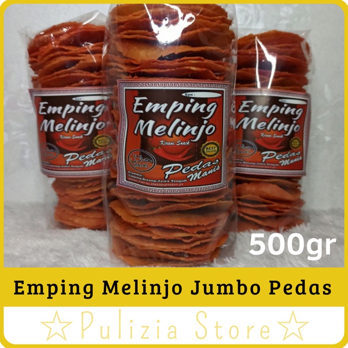 

EMPING MELINJO PEDAS MANIS JUMBO LEBAR MENTAH 500GR ASLI LIMPUNG