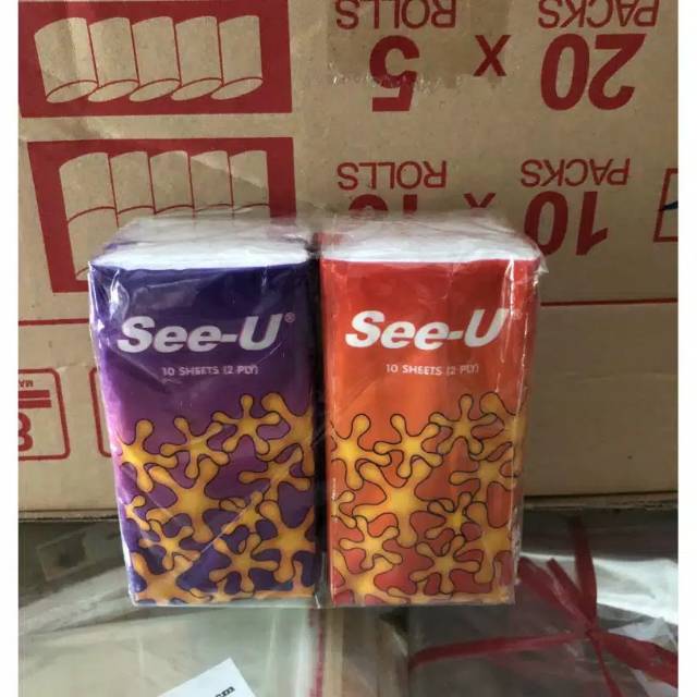 Tisu Saku Tissue See U Saku Pocket (isi 4pc)