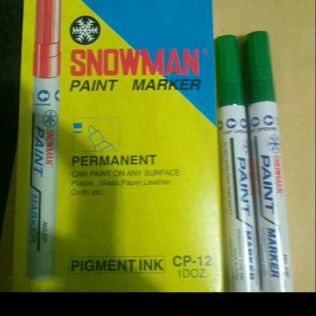 

Spidol paint marker snowman