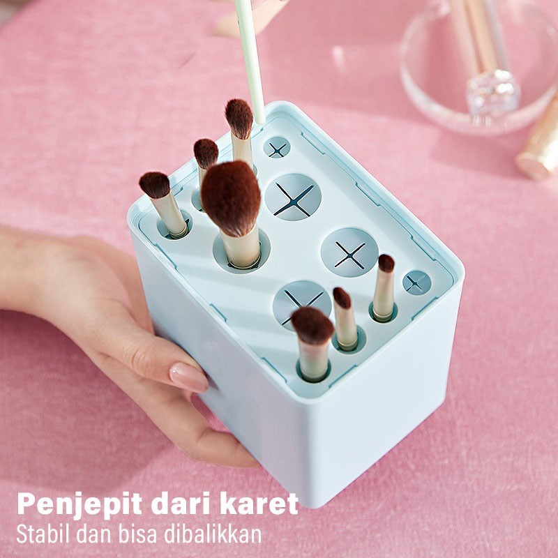 Brush Acrylic Tempat Kuas Make up Brush Rak KosmetikX