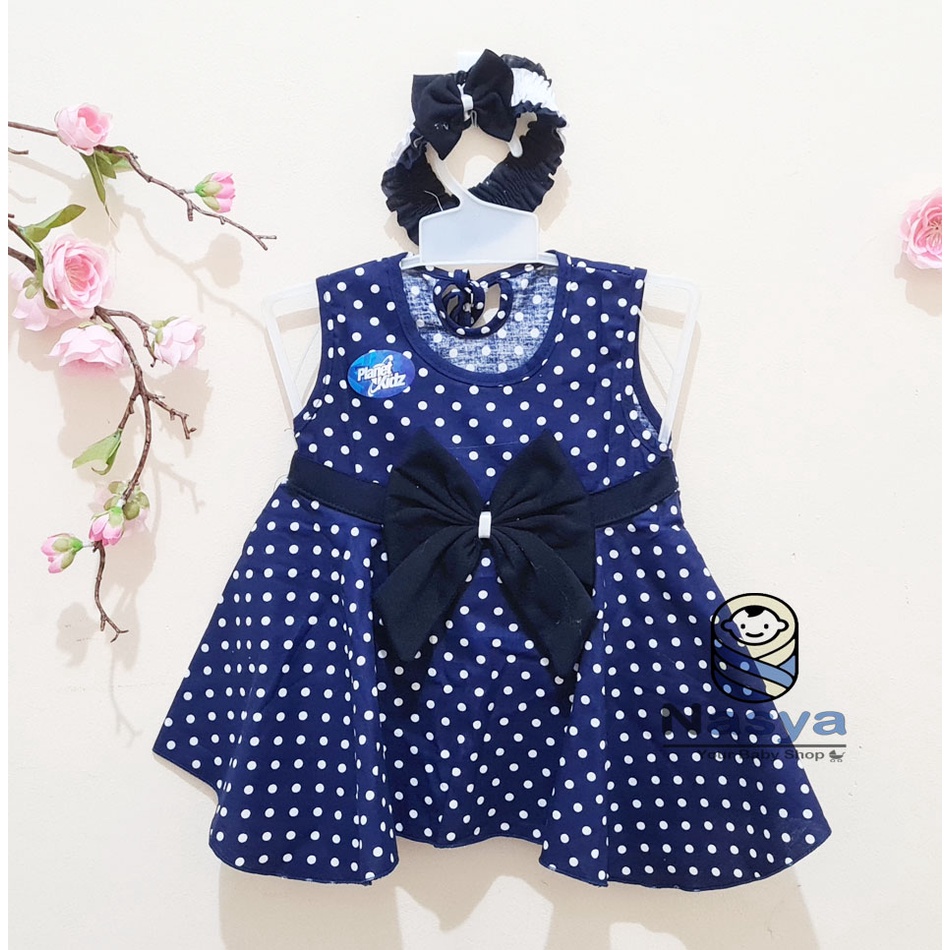 [P-040] Dress Bayi Pita Tali / Dress Anak renda tingkat MURAH (0-6 bulan)