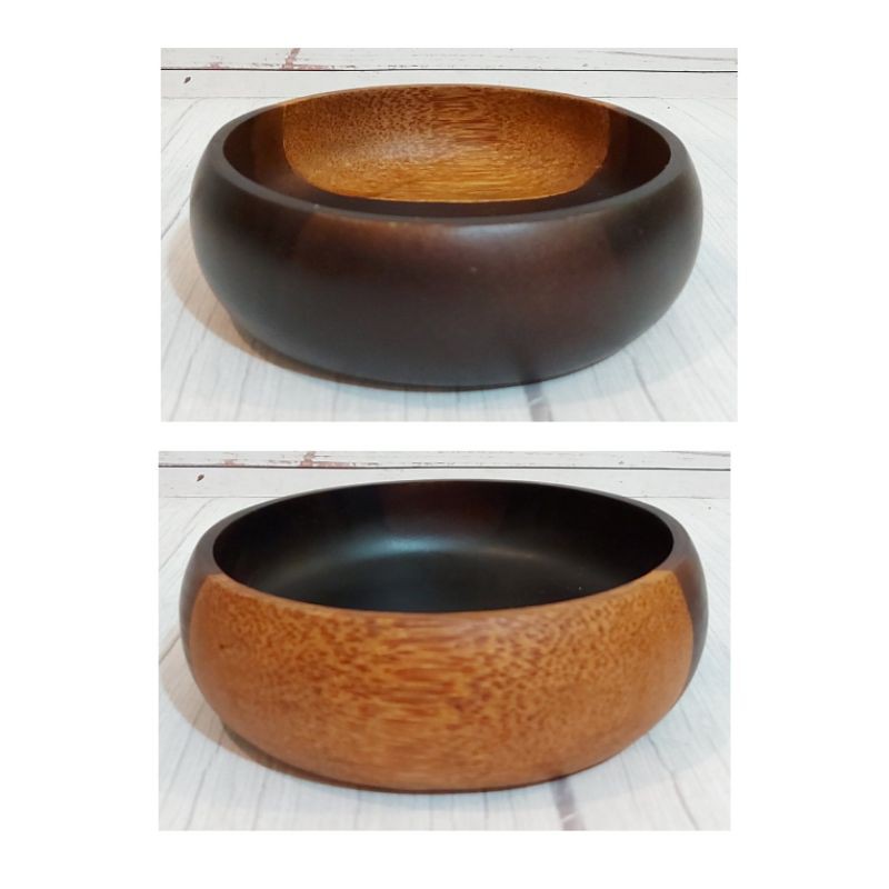 SANDALWOOD + COCONUT WOODEN BOWL MANGKOK KAYU 2 WARNA