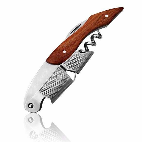 KNIFEZER Pembuka Tutup Botol Wine Bottle Opener - TYK-074B - Brown