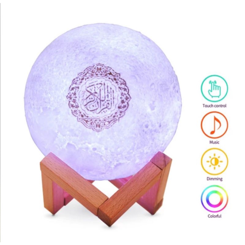 Lampu Bulan Al Quran Alquran Speaker Digital Bluetooth With Remote