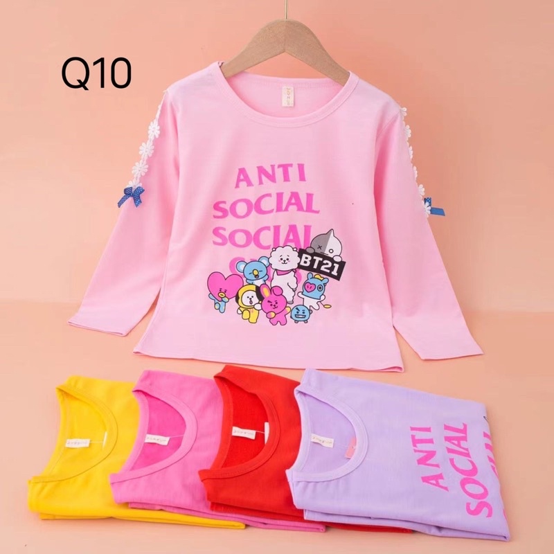 NazwaAllShop/Detail Produk Kaos panjang Anak Anak perempuan/Atasan Anak Balita Wanita/Karakter#COD