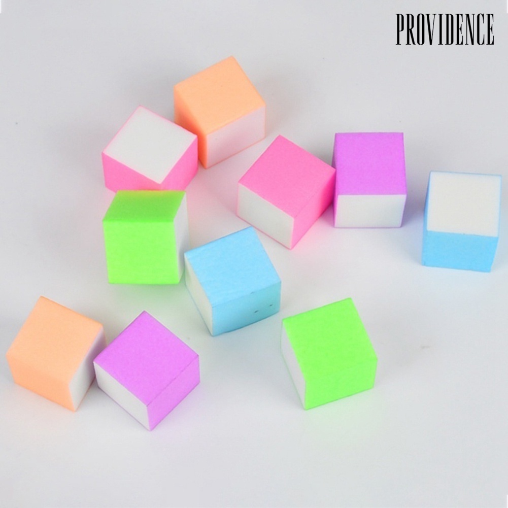 Providence 10pcs Spons Kikir Kuku Bentuk Kotak Untuk Manicure