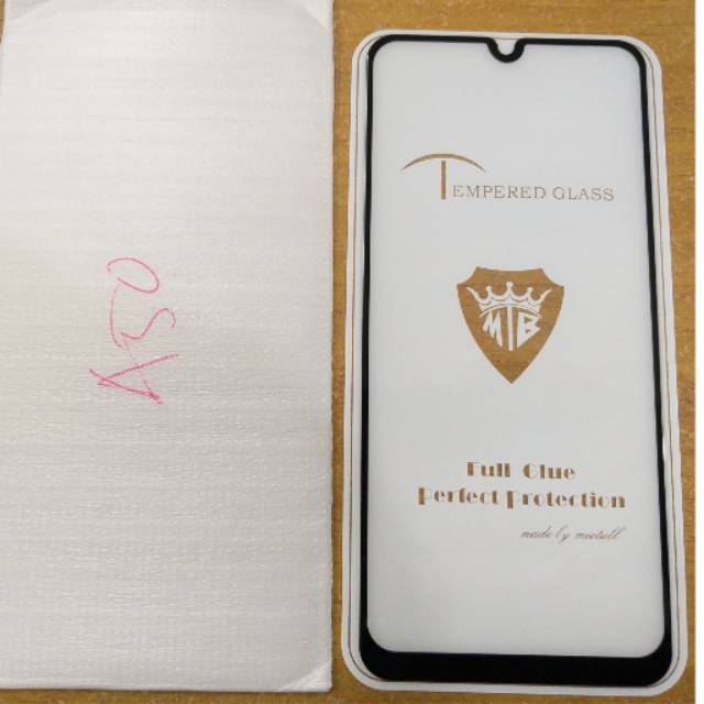 KOREAN Tempered Glass Samsung A50 6.4&quot; FULL SCREEN Guard TG 5D Samsung A505 FULL GLUE Anti Gores Kc