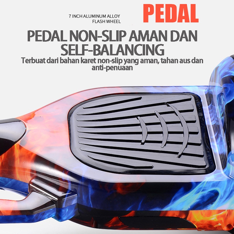 Dewasa Smar Balance Hover Board anti selip/hoverboard 7 Inch anak/Mobil keseimbangan kontrol kaki/Segway Go-kart roda dua dengan musik