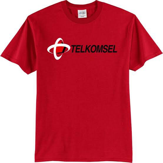 Kaos Baju Telkomsel Logo DEPAN Provider Vendor Kaos Gadget - Kaos Telkomsel - Baju Telkom Indonesia