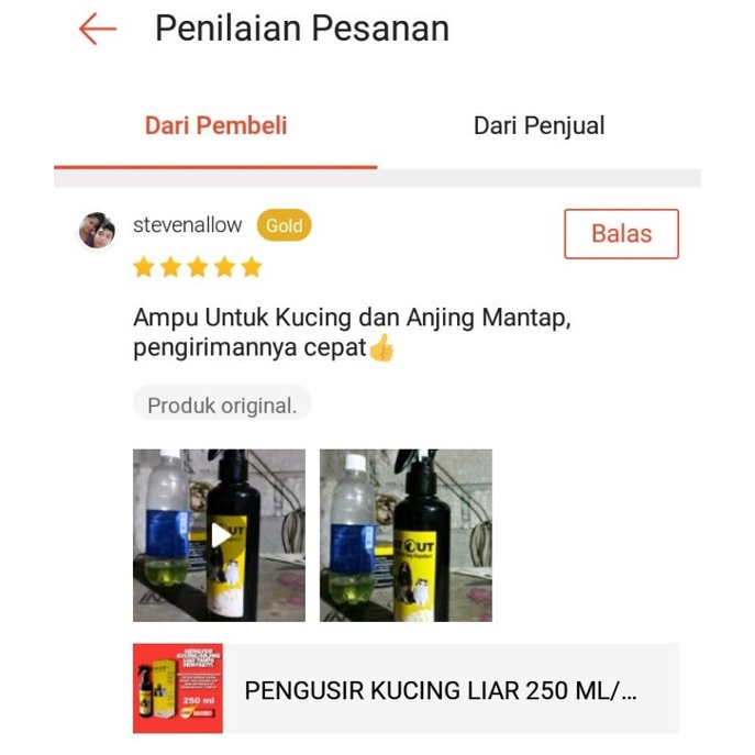 PENGUSIR KUCING LIAR 250 ML/MELATIH KUCING ANJING PELIHARAAN