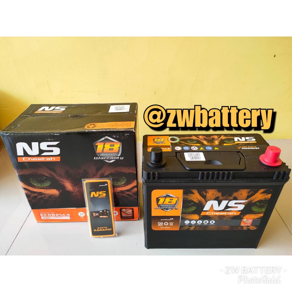 Aki Kering NS60LS NS CHEETAH GARANSI 18 BULAN