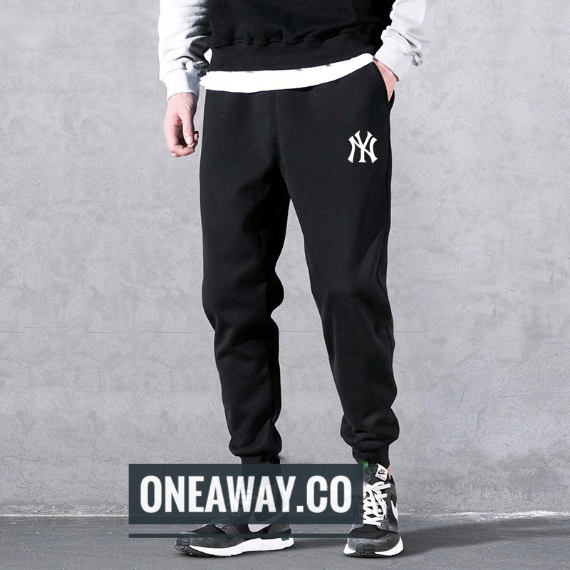 Celana Joger Polos Panjang Pria Sweatpants Olahraga Hitam Jogger Basic Sport Training