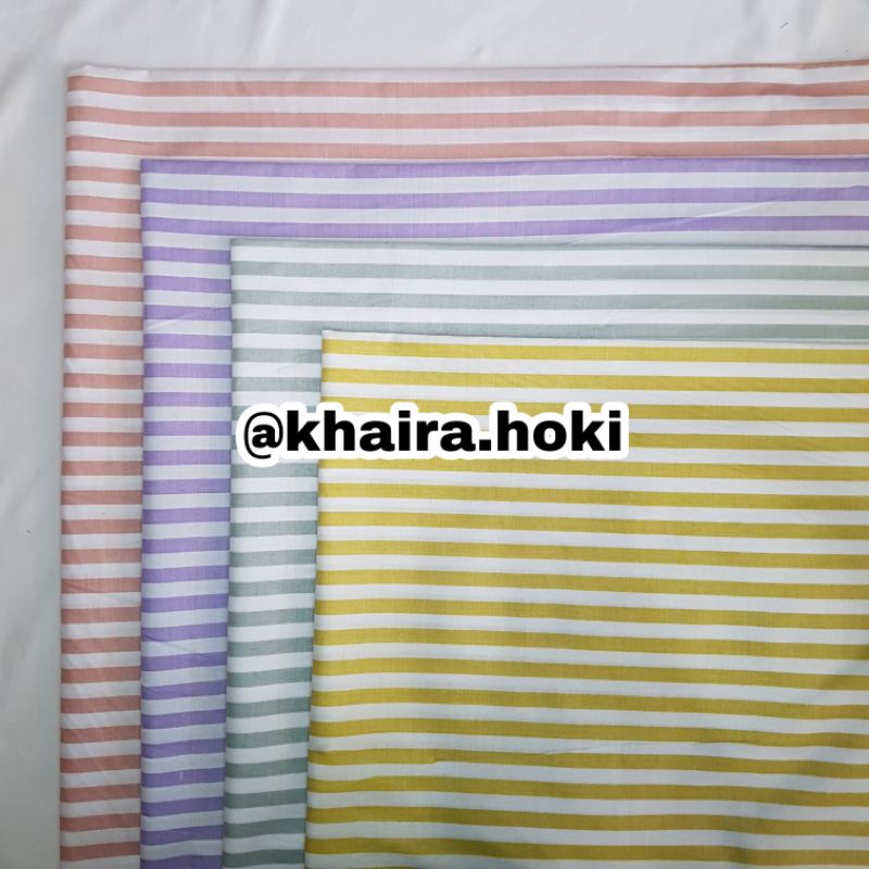 kain katun strip/kain katun motif garis