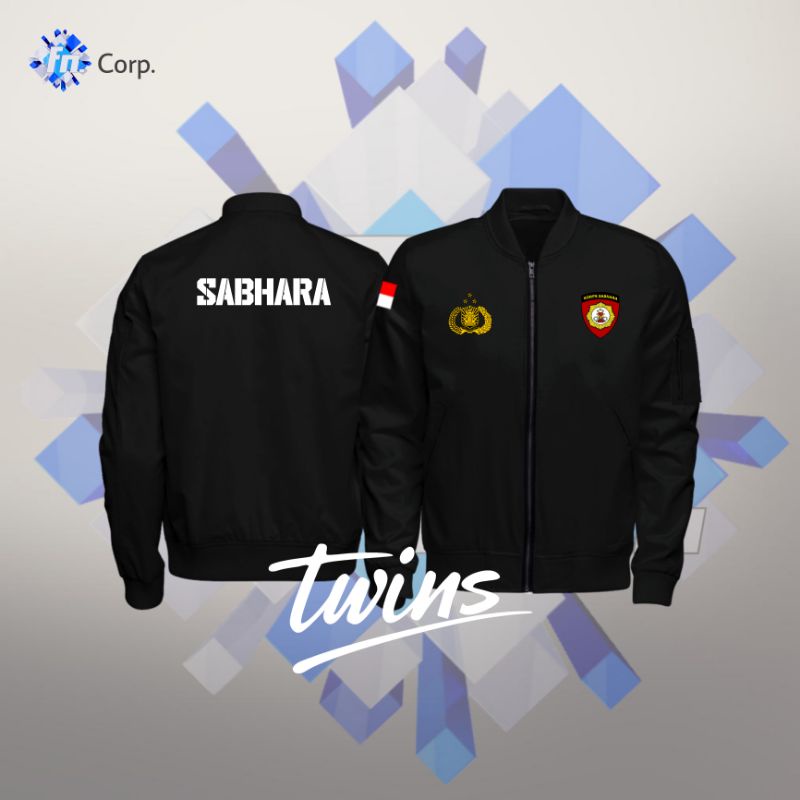 JAKET BOMBER POLISI SABHARA KORPS SABHARA BHAYANGKARA