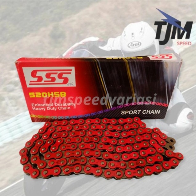 rantai SSS Hsb 520-120 merah ninja250 cbr250rr r25 zx25r