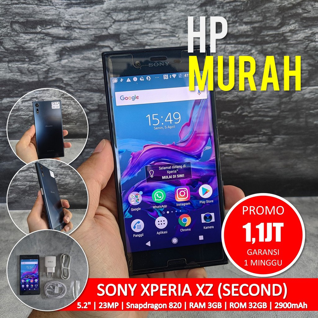 [Bisa COD] MURAHH HP Sony Xperia XZ 3/32GB – Android Second Seken Bekas Handphone Murah