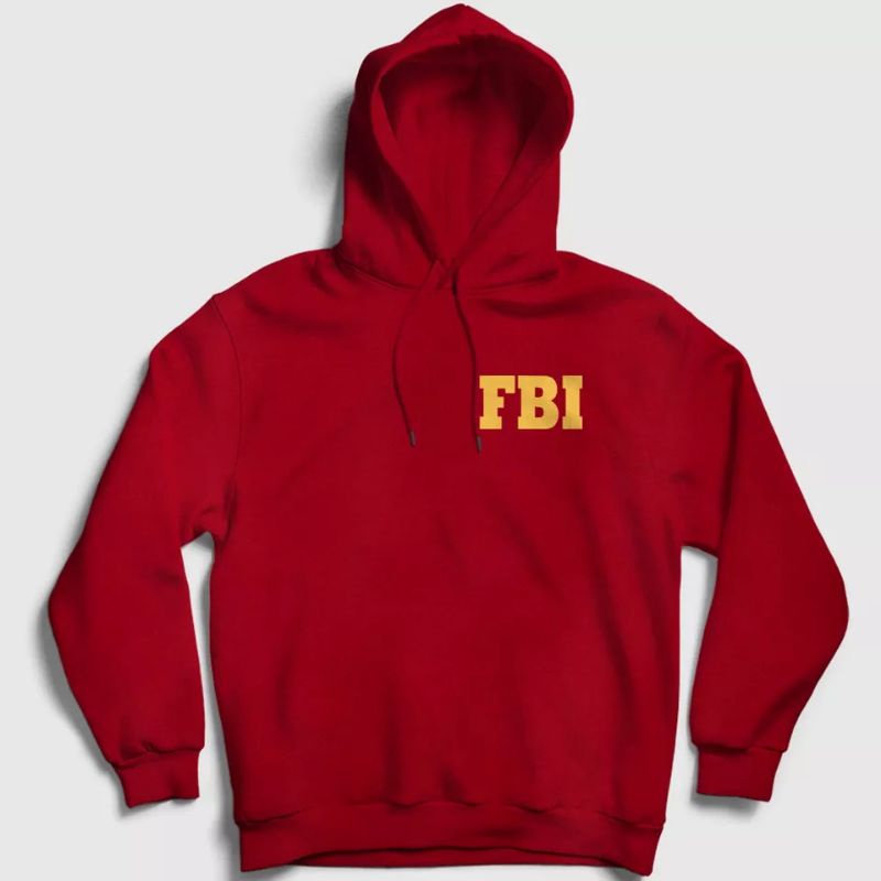 Jaket Hoodie Sweater FBI Agent Logo Pria Wanita Custom Tebal Distro