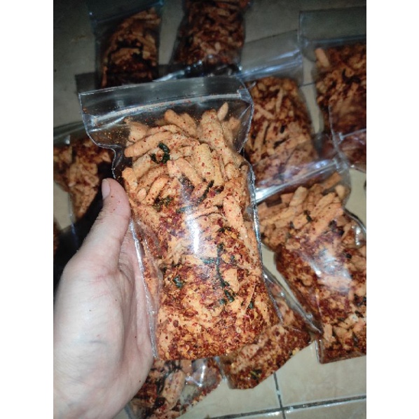 

kripik basreng pedes daun jeruk