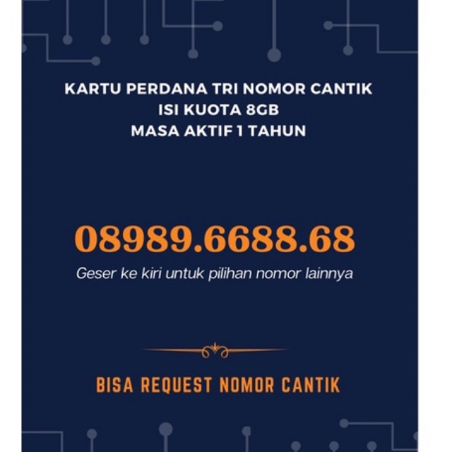 Nomor Cantik TRI 211121.3