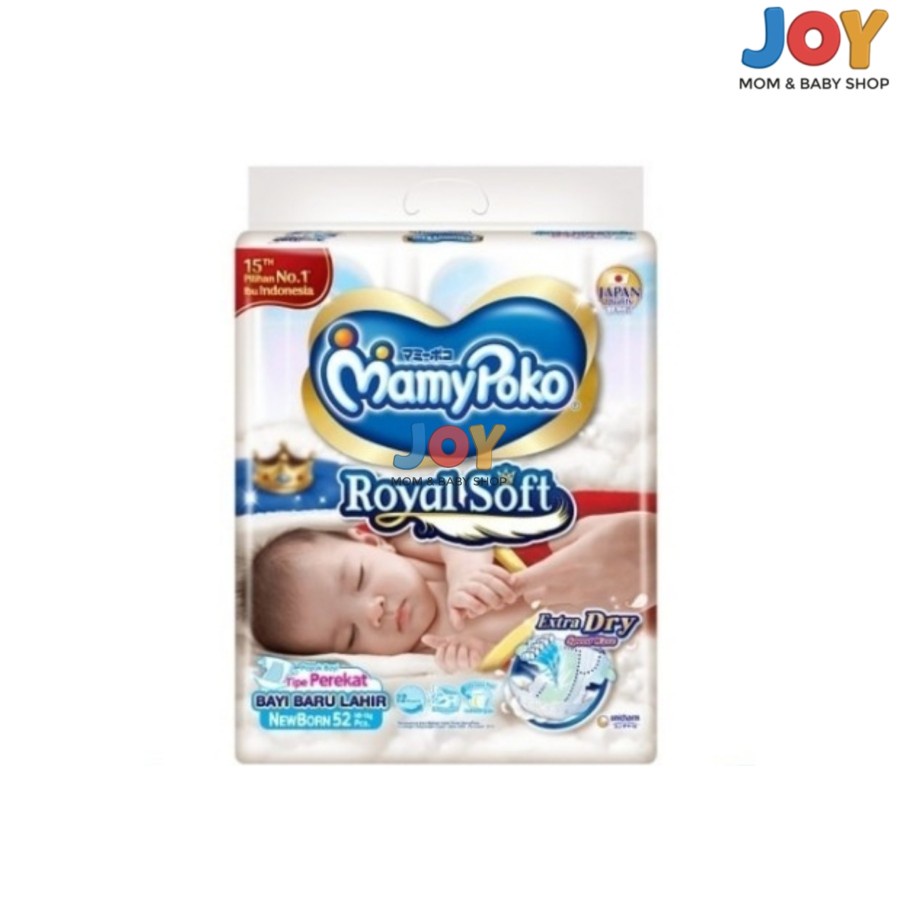 Mamypoko Perekat Newborn Royal Soft NB52