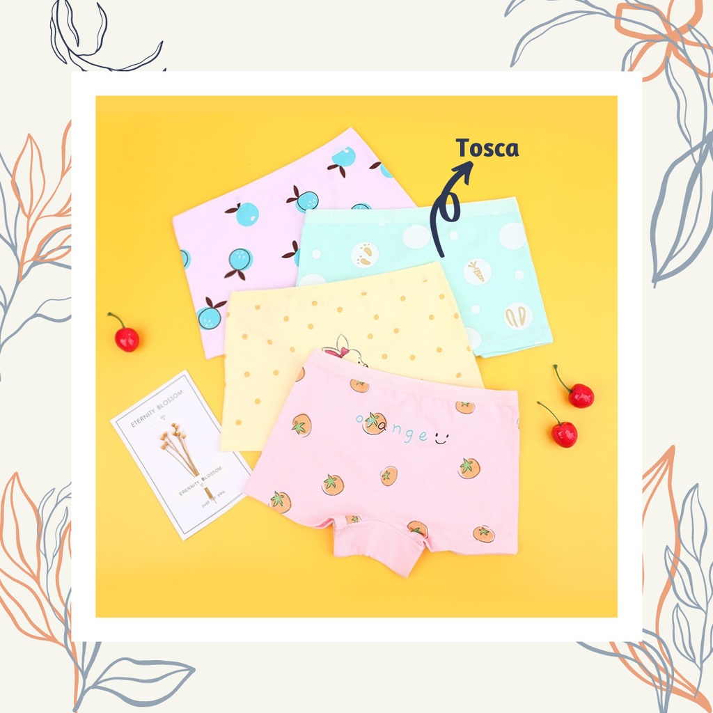 MBSS - XIAO TING CD FRUITS celana dalam anak perempuan bahan katun halus 2-12 Tahun