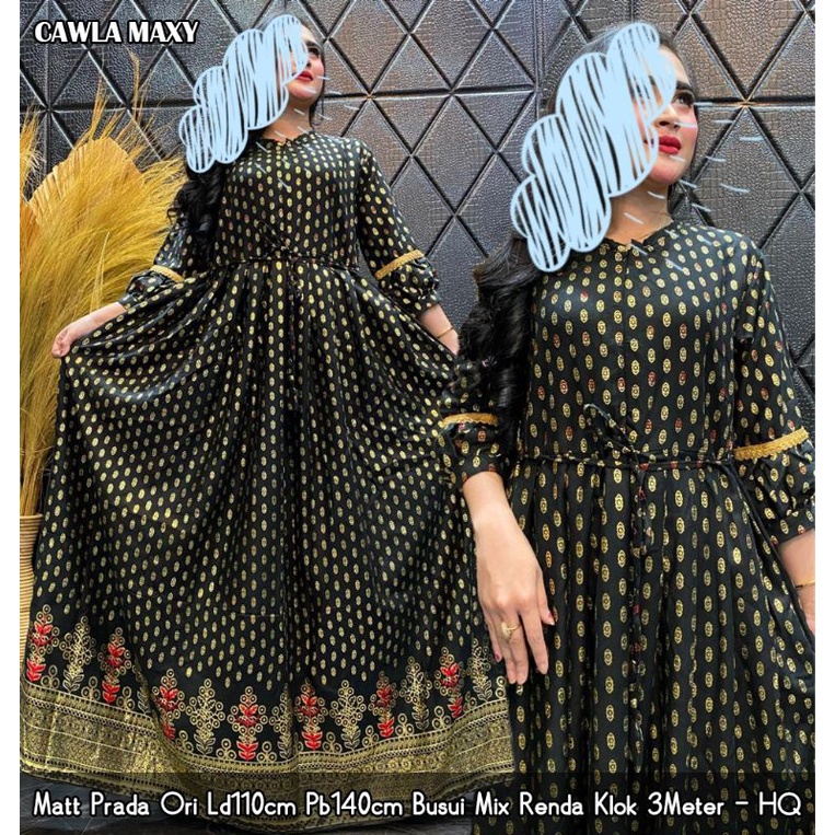 gamis prada import cawla maxy india maxy india dress