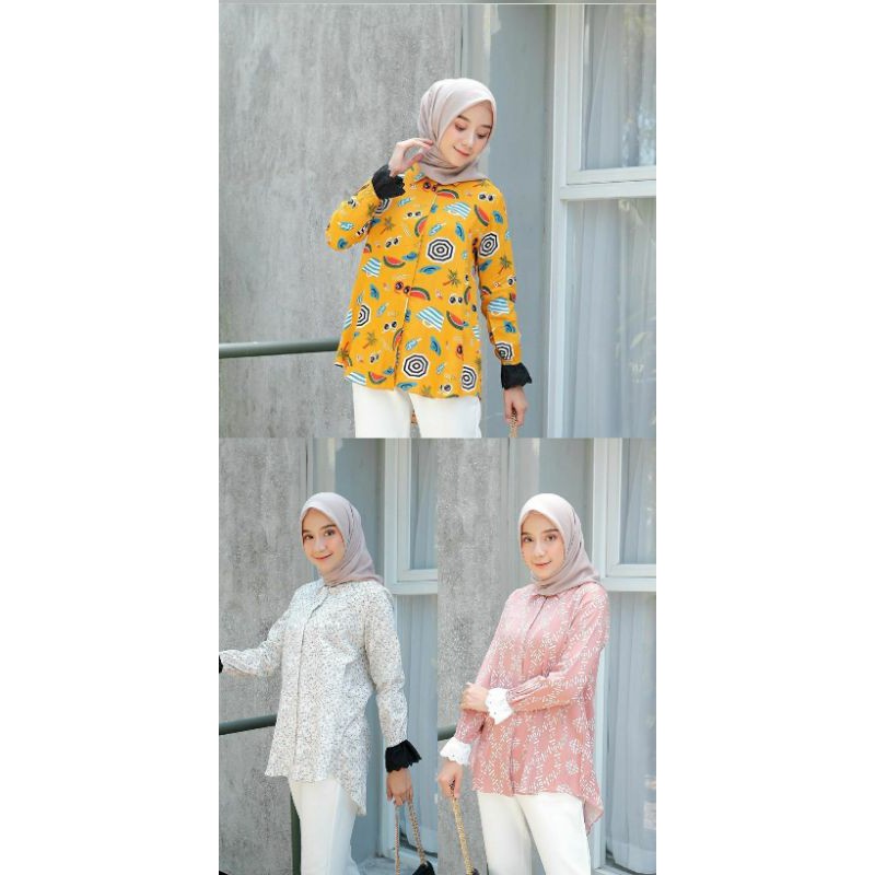 Patern Lace Top Odeca Daily (TITIPAN)