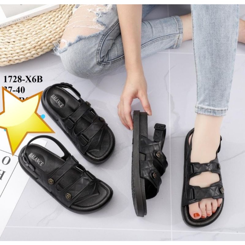 SANDAL TALI BELAKANG  wanita Dan Pria Jelly 1728 BERKANCING