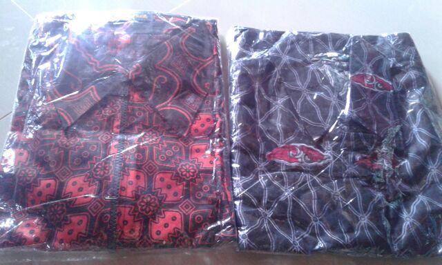 Batik Couple Mega Mendung Maxi Cardi Kardigan Wanita Kemeja Pria Modern Premium Motif