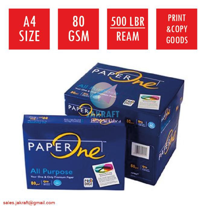 

Khusus Gojek Grab! Kertas Hvs A4 80 Gram Gsm Paperone Paper One Anijejestore