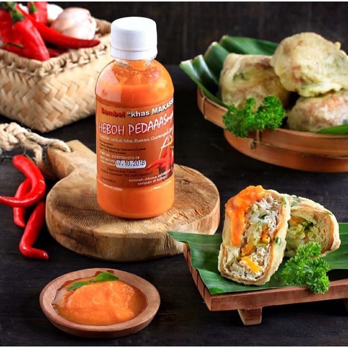 

ds001vv Sambal Sambel Kuning Oranye Asli Khas Makassar Heboh Pedas Fsfs201