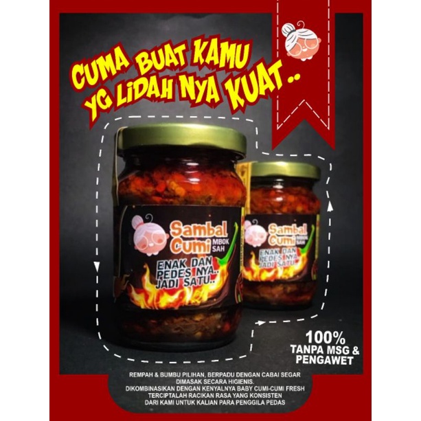 

SAMBEL BABY CUMI ENAK, TANPA PENGAWET, HALAL 100%