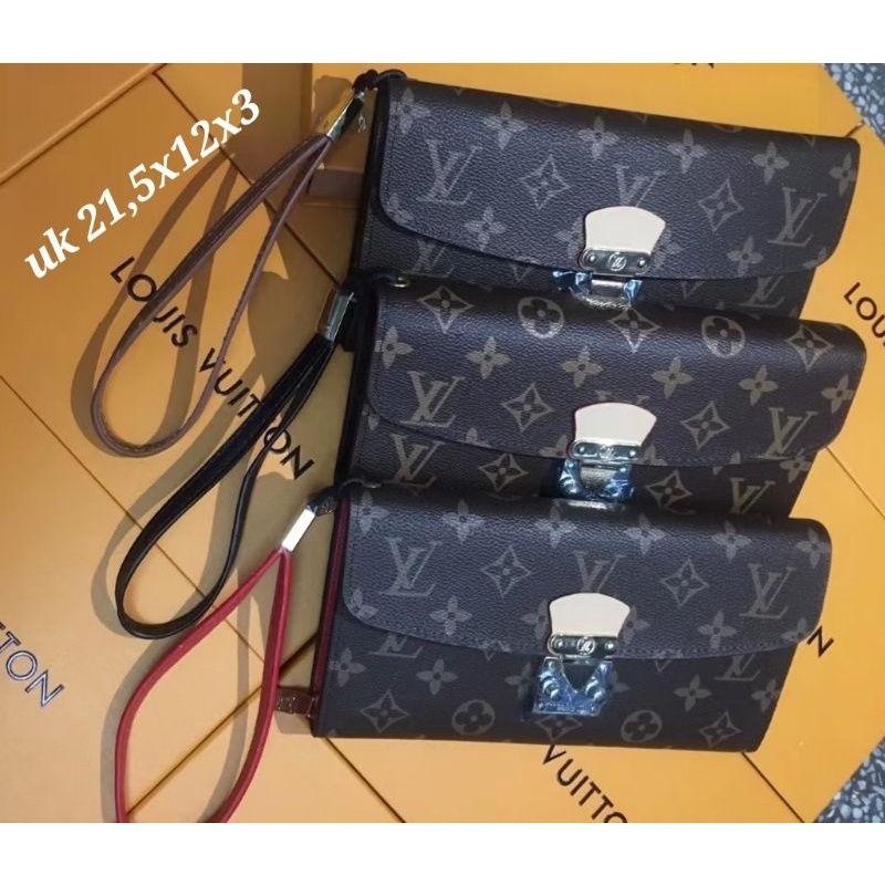 Handbag LV import uk 21,5x12x3 / dompet panjang LV free box