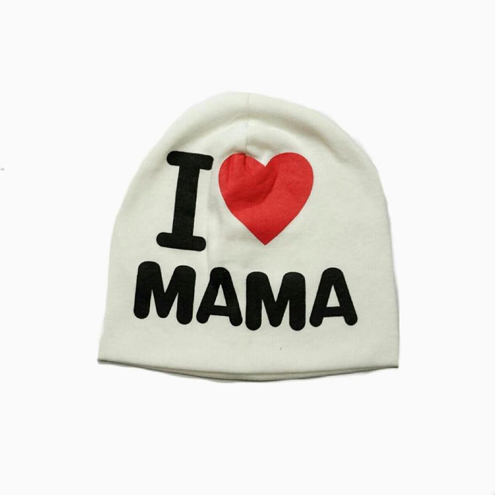 Topi Kupluk Bayi I Love Mama Papa Topi Kupluk Anak Bayi Import Elastis Kupluk Anak Nyaman Digunakan