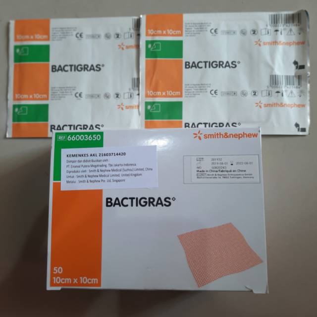 Bactigras 10cmx10cm / Bactigras 10x10 / Kasa Sterile Mencegah Infeksi