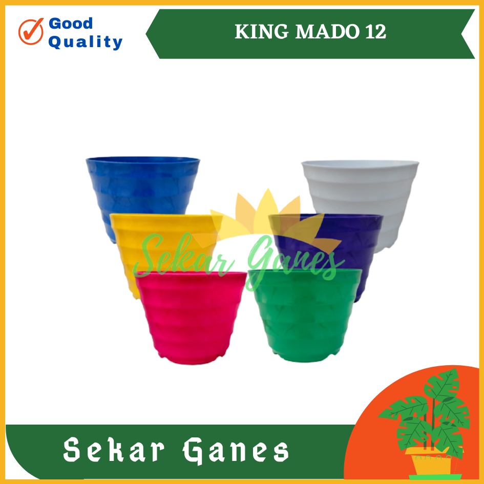 Sekarganes Pot King Mado 12 Putih Warna Warni By Garden Of Love Pot Plastik Kaktus Mini Murah Lucu Mirip Pot Tawon 12