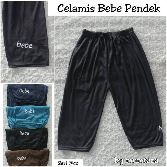 LEGGING PENDEK - Inner Pants Dalaman Wanita Polos Motif Salur JUMBO