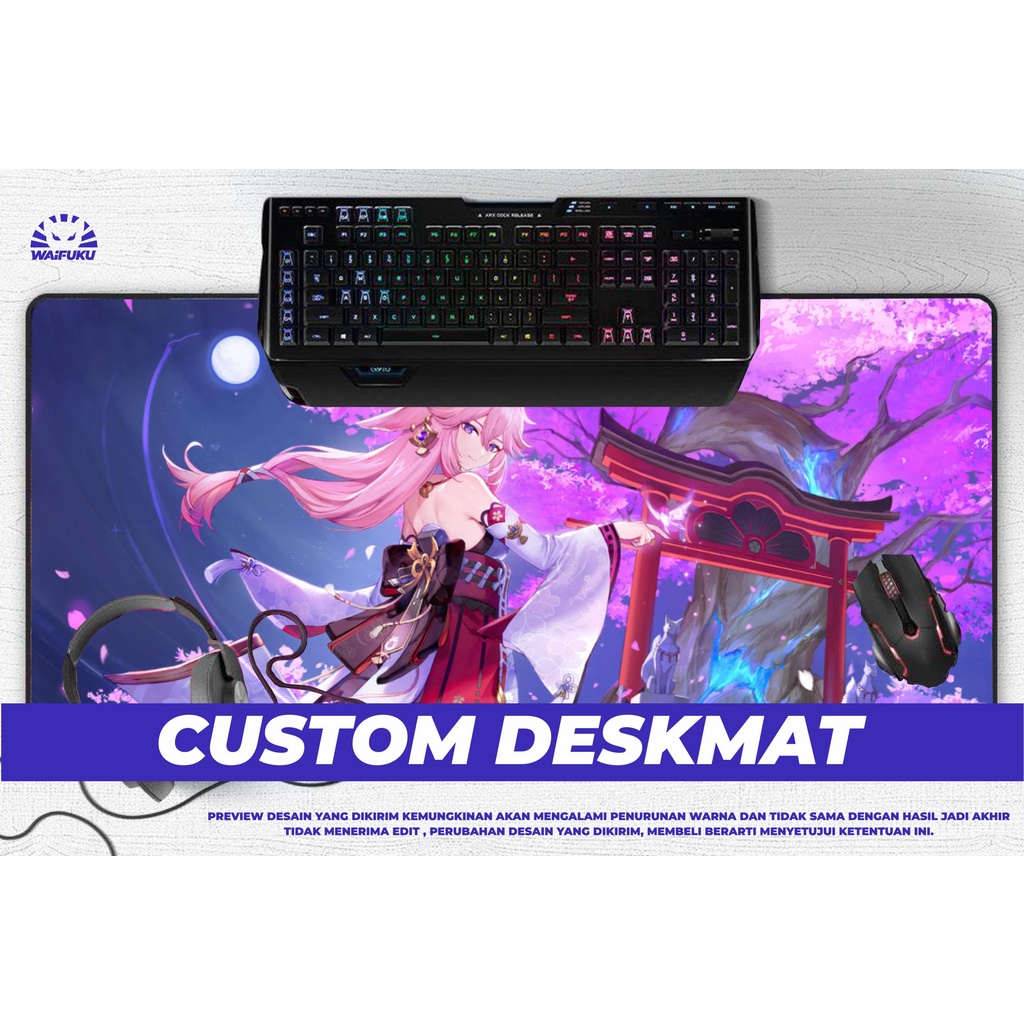 Custom Mousepad / Custom Deskmat Gaming PC Desktop - Gambar Bebas Request