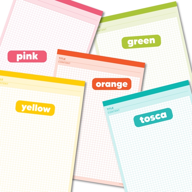 

Bright Series | B5 Grid Memopad